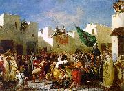 Eugene Delacroix The Fanatics of Tangier oil painting reproduction